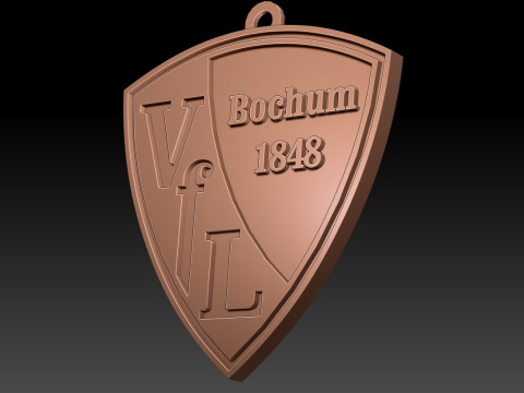 Bundesliga Bochum keychain badge shield Modello di stampa 3D