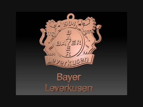 Bundesliga Bayer Leverkusen keychain badge shield 3D Print Model