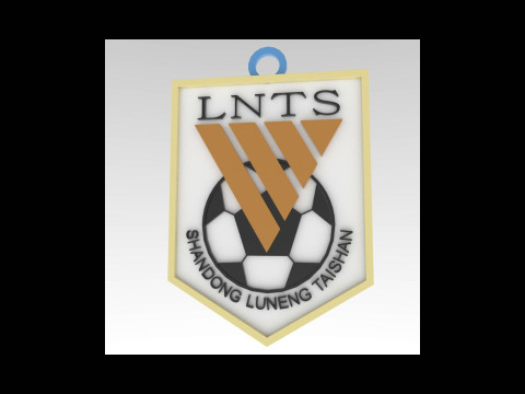 CSL Shandong Luneng Taishan FC Keychain Shield color printable 3D Print Model