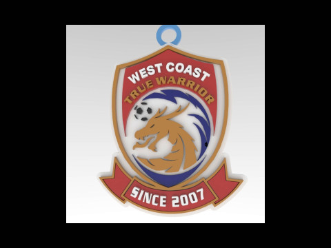 CSL Qingdao West Coast Keychain Shield color printable 3D 프린트 모델
