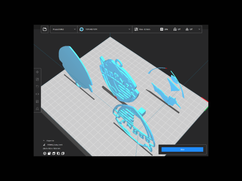 CSL Qingdao Hainiu Keychain Shield color printable 3D Print Model