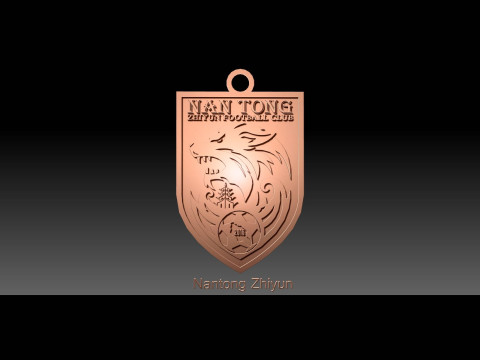 CSL Nantong Zhiyun Keychain Shield color printable 3D Print Model