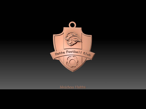 CSL Meizhou Hakka Keychain Shield color printable 3Dプリントモデル