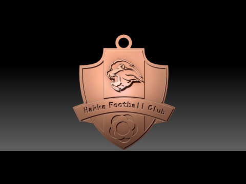 CSL Meizhou Hakka Keychain Shield color printable 3Dプリントモデル