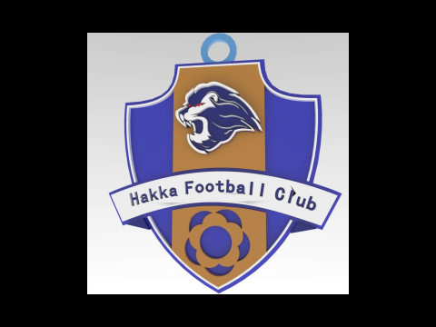 CSL Meizhou Hakka Keychain Shield color printable 3Dプリントモデル