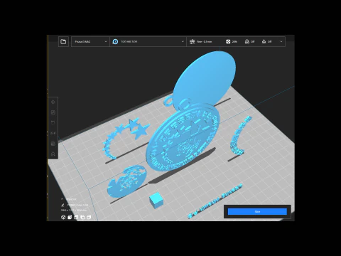 CSL Liaoning Whowin FC Keychain Shield color printable 3D Print Model