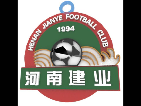 CSL Henan Jianye FC Chaveiro Escudo colorido para impress&atilde;o Modelo de Impressão 3D