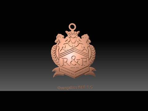 CSL Guangzhou RF FC Keychain Shield color printable 3D 프린트 모델