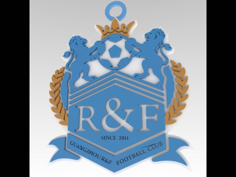 CSL Guangzhou RF FC Keychain Shield color printable 3D 프린트 모델