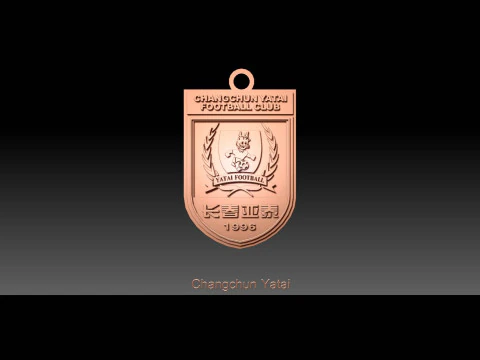 CSL Changchun Yatai Keychain Shield color printable 3D Print Model