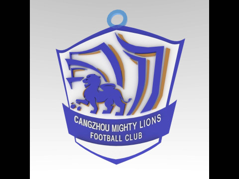 CSL Cangzhou Mighty Lions Keychain Shield color printable Modelo de Impressão 3D