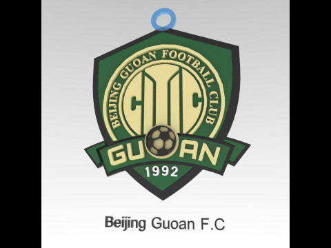CSL Beijing Guoan FC Keychain Shield color printable Modello di stampa 3D