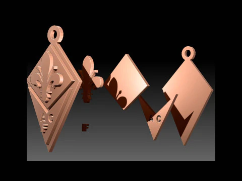 Italy Serie A Empoli Keychain shield color printable and renderable 3D Print Model