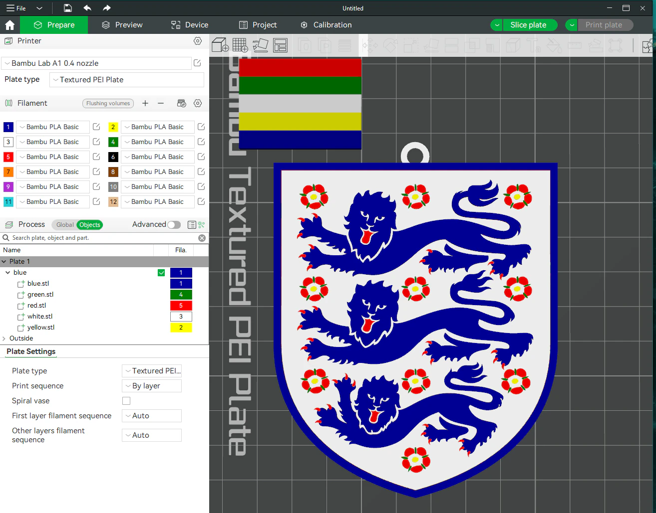 England national football team Keychain Shield color printable and renderable 3D Print Model .c4d .max .obj .3ds .fbx .stl .blend 
