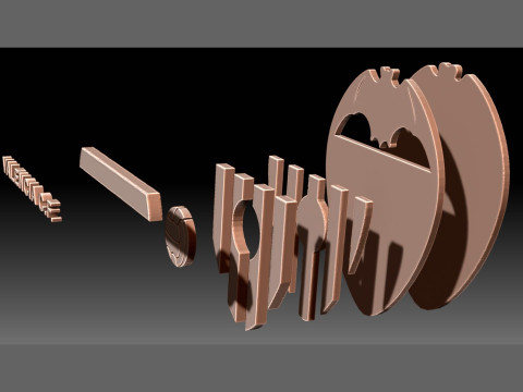 La Liga Valencia CF Keychain Shield color printable and renderable 3D Принт Модель