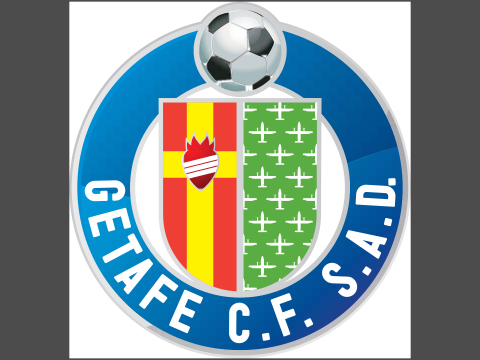 La Liga Getafe Keychain Shield color printable and renderable 3Dプリントモデル