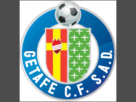 La Liga Getafe Keychain Shield color printable and renderable 3D Print Model