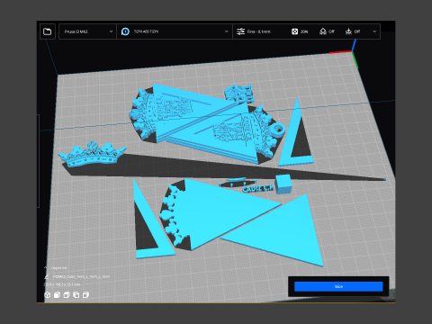 La Liga Cdiz CF Keychain Shield color printable and renderable 3Dプリントモデル