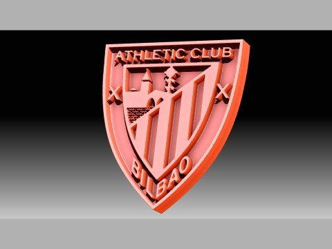 La Liga Athletic Bilbao Keychain Shield color printable and renderable Modèles 3D en vedette