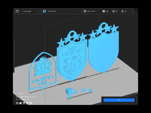 K League 1 Ulsan HD keychain shield printable and renderable 3D Print Model