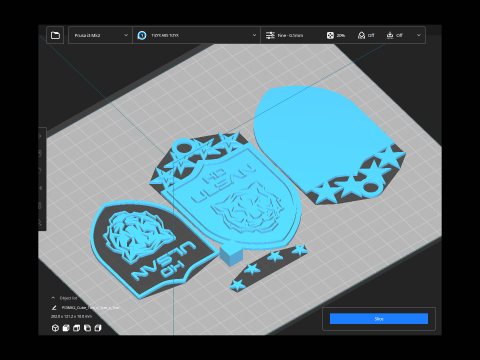 K League 1 Ulsan HD keychain shield printable and renderable 3D Принт Модель
