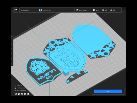 K League 1 Ulsan HD keychain shield printable and renderable 3D Print Model