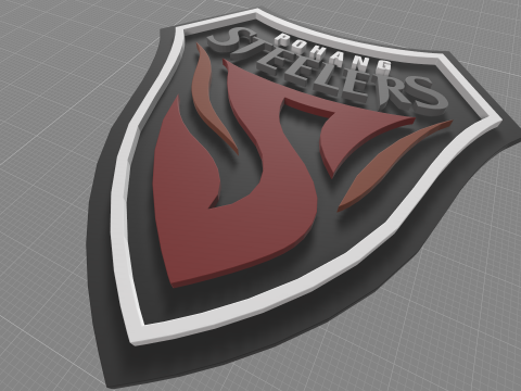 K League 1 pohang keychain shield printable and renderable Modello di stampa 3D