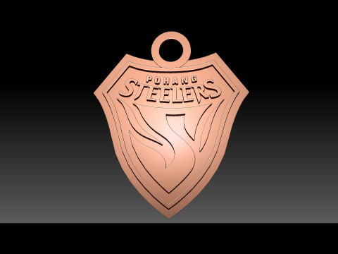 K League 1 pohang keychain shield printable and renderable Modello di stampa 3D