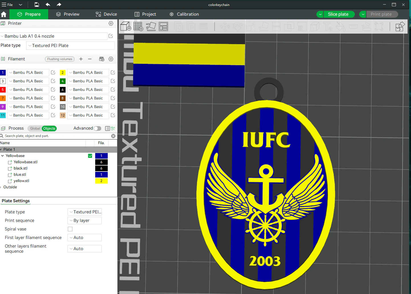 K League 1 Incheon keychain shield printable and renderable 3D Print Model .c4d .max .obj .3ds .fbx .stl .blend 