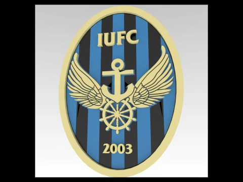 K League 1 Incheon keychain shield printable and renderable 3D Print Model