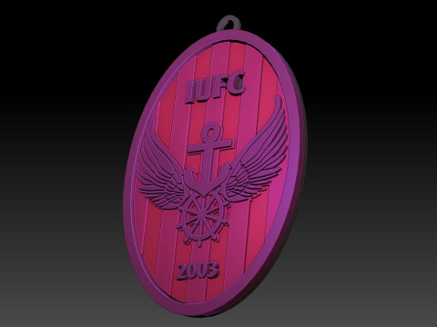 K League 1 Incheon keychain shield printable and renderable Modello di stampa 3D