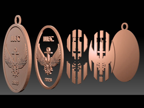 K League 1 Incheon keychain shield printable and renderable Modello di stampa 3D