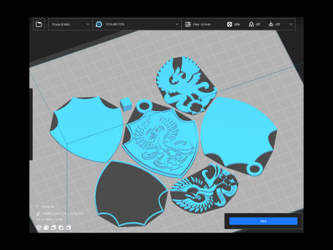 K League 1 Gwangju keychain shield printable and renderable 3D प्रिंट मॉडल