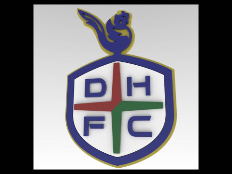 K League 1 Daejeon keychain shield printable and renderable Model Cetak 3D