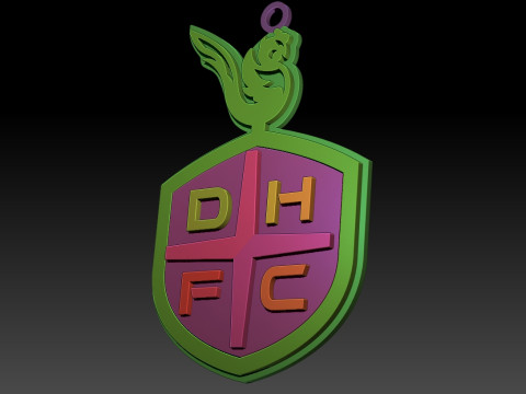 K League 1 Daejeon keychain shield printable and renderable Model Cetak 3D