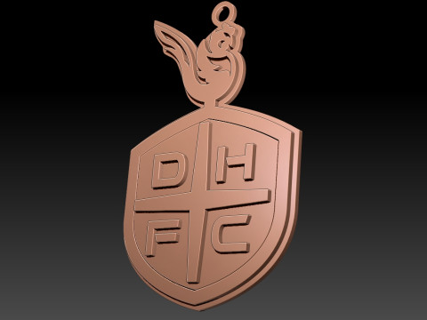 K League 1 Daejeon keychain shield printable and renderable Model Cetak 3D