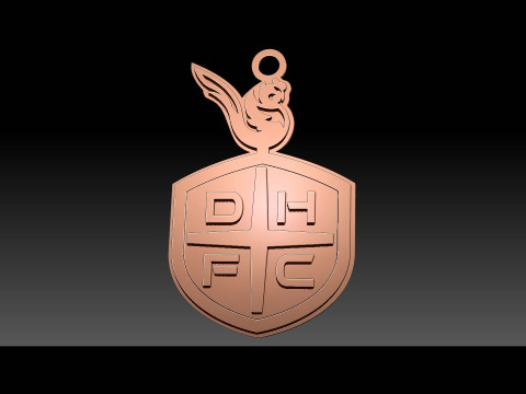 K League 1 Daejeon keychain shield printable and renderable Model Cetak 3D