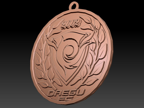 K League 1 Daejeon keychain shield printable and renderable Model do druku 3D