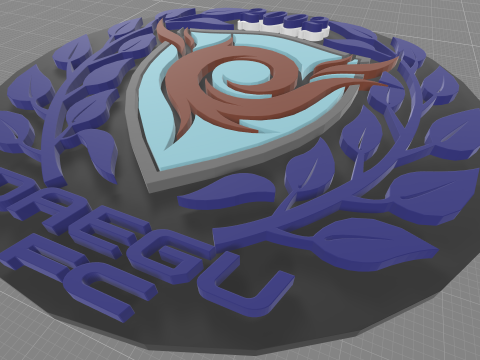 K League 1 Daejeon keychain shield printable and renderable Model do druku 3D