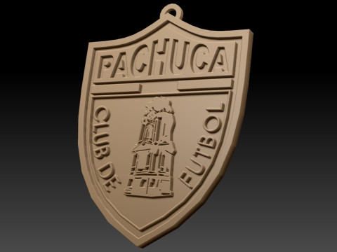 Liga MX Pachuca keychain badge color printable 3D-Druckmodell