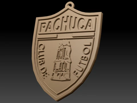 Liga MX Pachuca keychain badge color printable 3D Print Model
