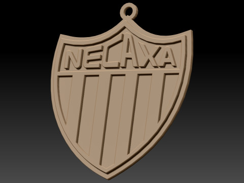 Liga MX Necaxa keychain badge color printable Modelo de Impressão 3D