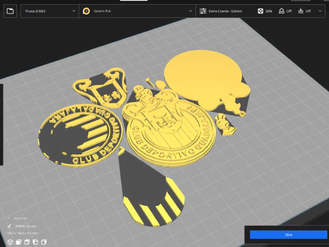 Liga MX Guadalajara keychain badge color printable 3D Print Model