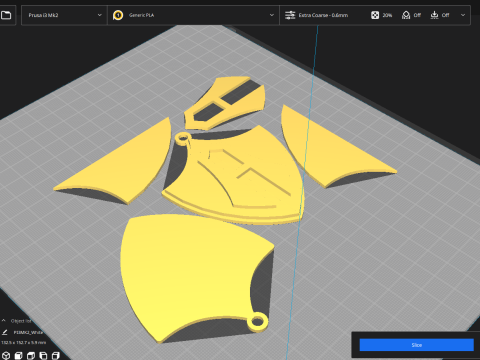 Liga MX Atlas keychain badge color printable 3Dプリントモデル