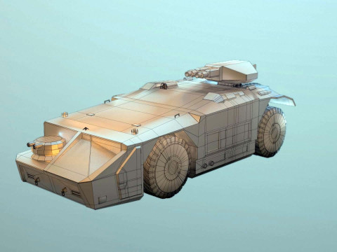 APC M577 Armored Personnel Carrier 3D 模型