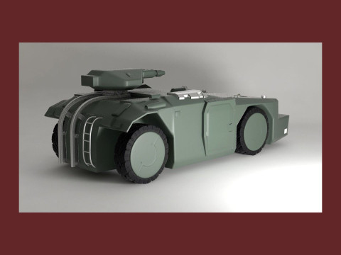 APC M577 Armored Personnel Carrier 3D 模型