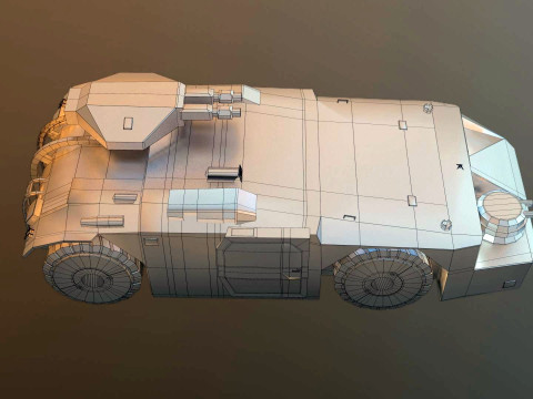 APC M577 Armored Personnel Carrier 3D 模型