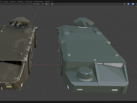 APC M577 Armored Personnel Carrier 3D 模型