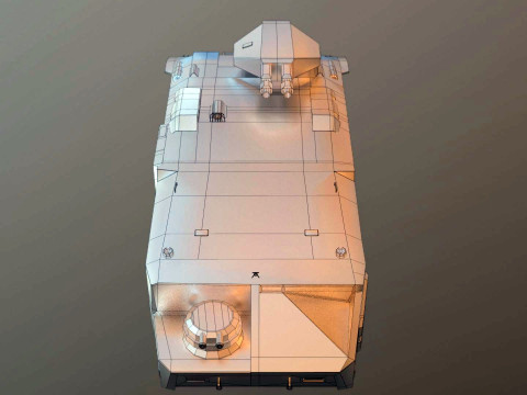 APC M577 Armored Personnel Carrier 3D 模型