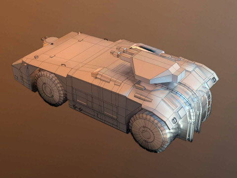 APC M577 Armored Personnel Carrier 3D 模型